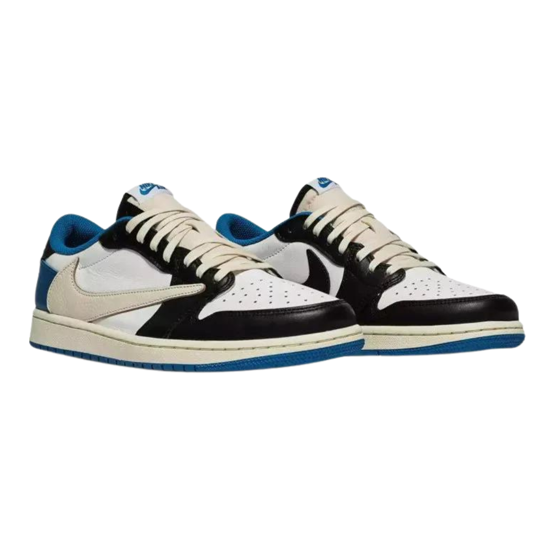 Jordan 1 Low Fragment Design X Travis Scott Golden Step